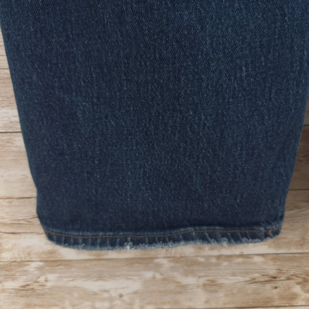 Old Navy Boyfriend Loose Mid Rise Distressed Medium Dark Wash Jeans Womens‎ 14